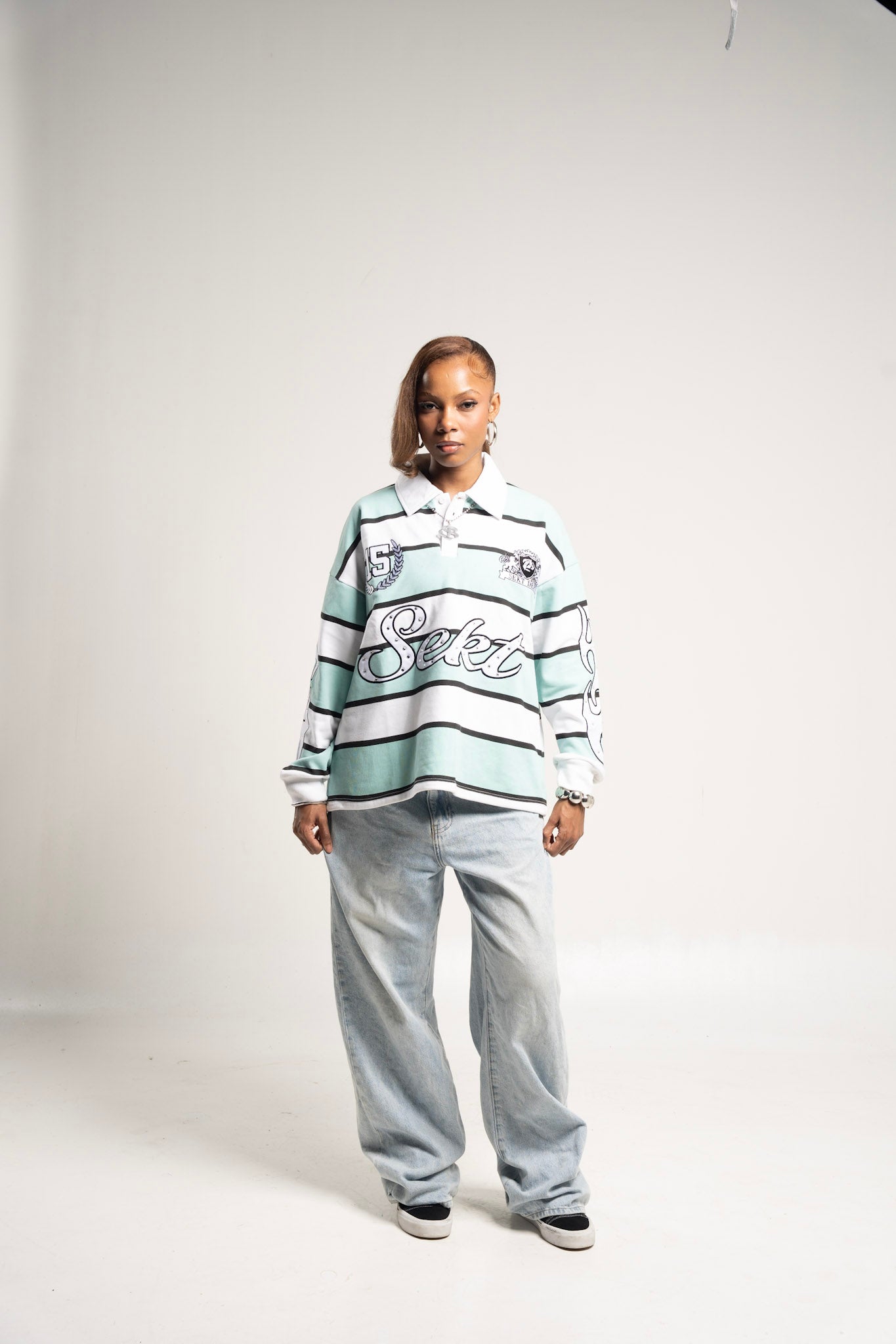 SEKT Striped Polo Mint